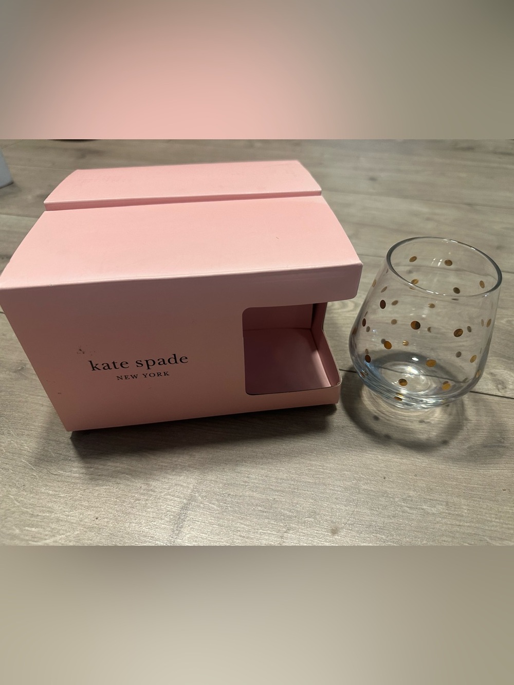 KATE SPADE NY 4 pcs Stemless Glassware